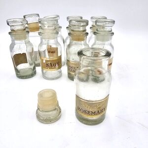 Vintage Apothecary Spice Bottles